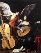 SARACENI, Carlo Saint Cecilia and the Angel sd Spain oil painting artist